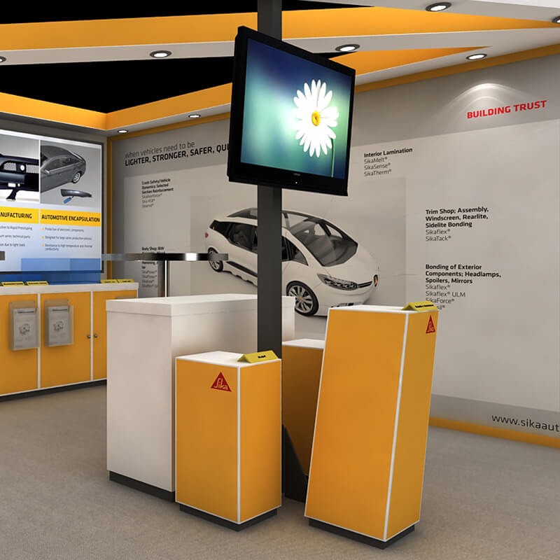 Exhibition booth design by 4AM